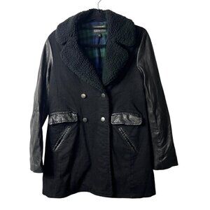 Current Elliott leather wool coat women’s‎ size 2
